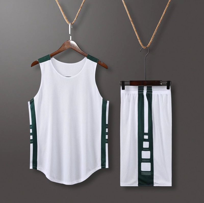 Double sided basketball suit, men's game sports team adult training uniform, printed vest, double-sided jersey_voghion.com