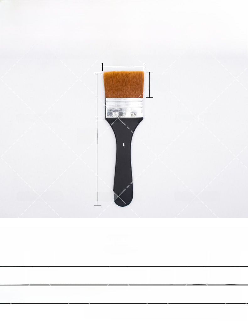 Cross-border 7 Nylon Wool Board Brush Watercolor Oil Painting Acrylic Painting Brush Art Painting Brush Paint Brush Wholesale_voghion.com