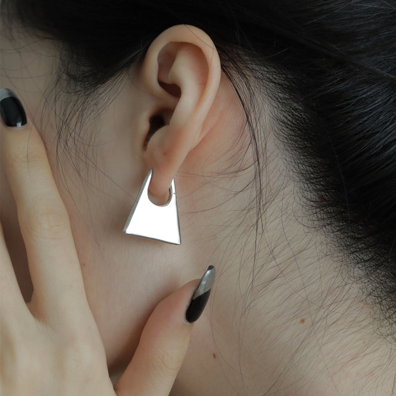 Designer Trapezoidal Simple Earring Girl Sweet Cool_voghion.com