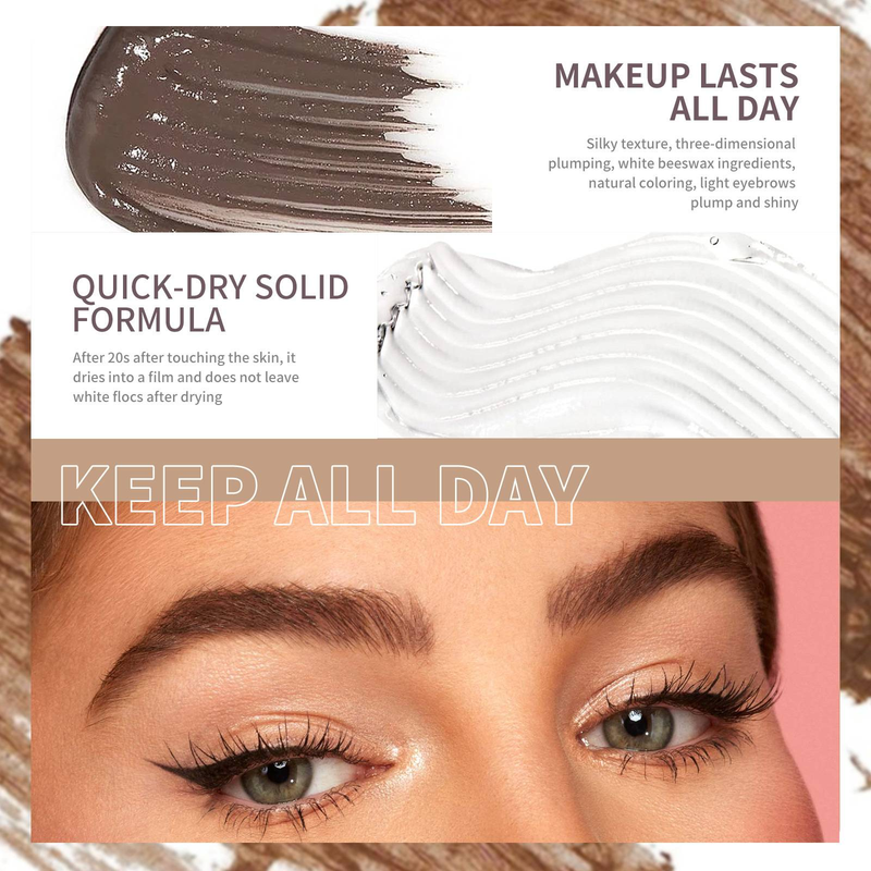 Wild Eyebrow Dye, natürliche, langanhaltende, wasserfeste, schweißresistente und nicht ausbleichende Augenbrauen-Regenmantel-Basis-Styling-Creme_voghion.com