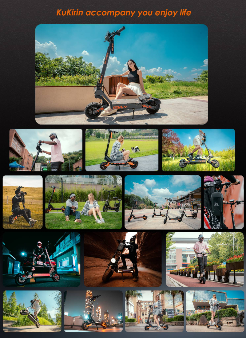 Kukirin G2 foldbar elektrisk scooter 800W motor 48V 15Ah batteri 10 tommer _voghion.com