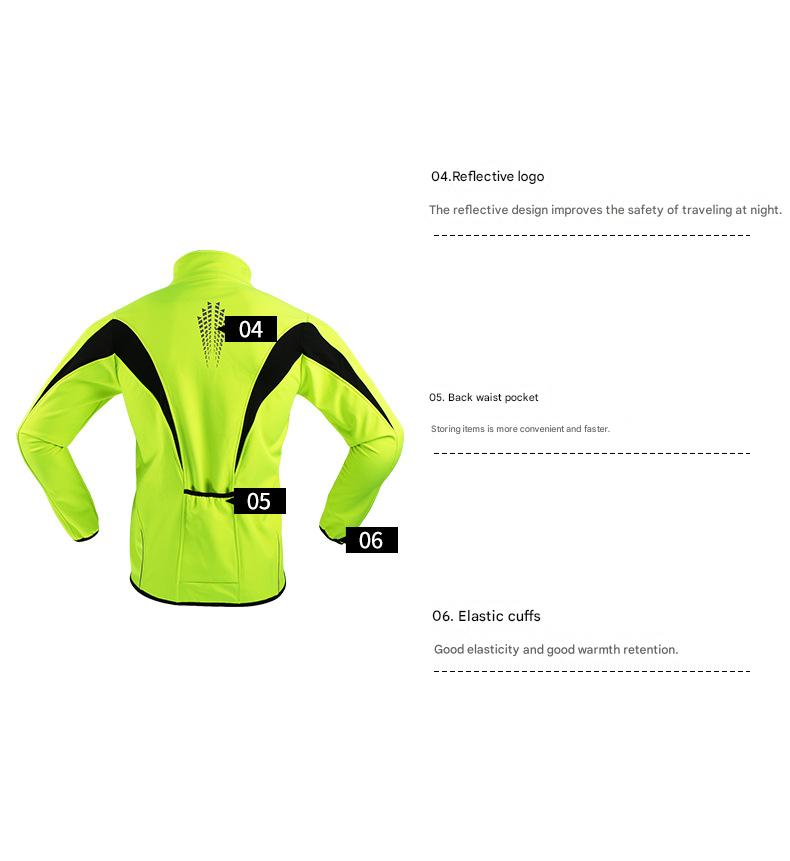 NOKO-ARSUXEOARSUXEO Winter Windproof And Windproof Fleece Warm Three-layer Cycling Clothing Jacket Jacket Top 15K Men_voghion.com