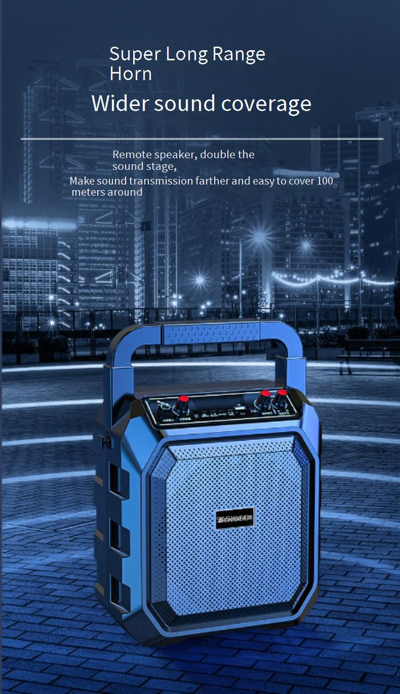 Portable Speakers Outdoor Square Dance Speaker Portable Speaker Home Karaoke Loud Volume With Microphone Bluetooth Card Wireless_voghion.com