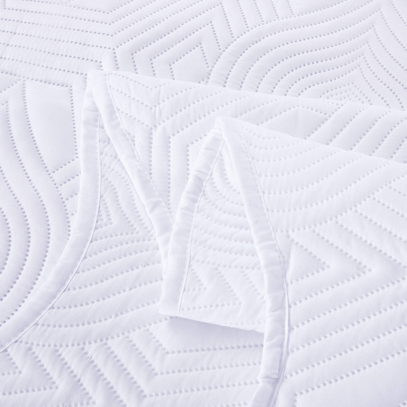 Set con bordo curvo in stile CG19, adatto per camere da letto e soggiorni (1 copriletto + 2 federe, senza anima per piumone o cuscino)_voghion.com