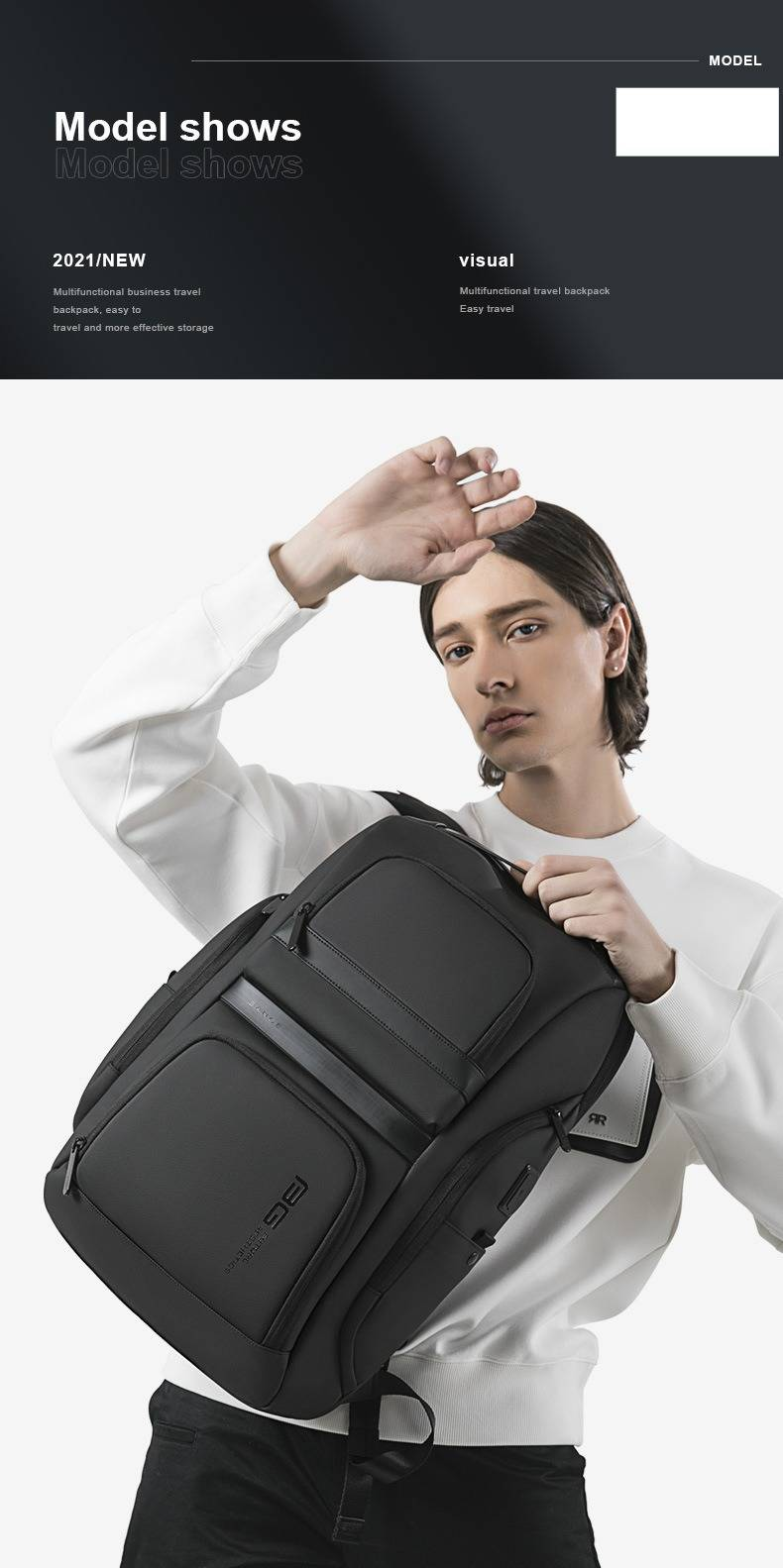 Professional Waterproof Laptop Backpack For Men & Women – Large Capacity Business Travel Bag With Anti-Theft Design, Breathable Cushioned Straps_voghion.com