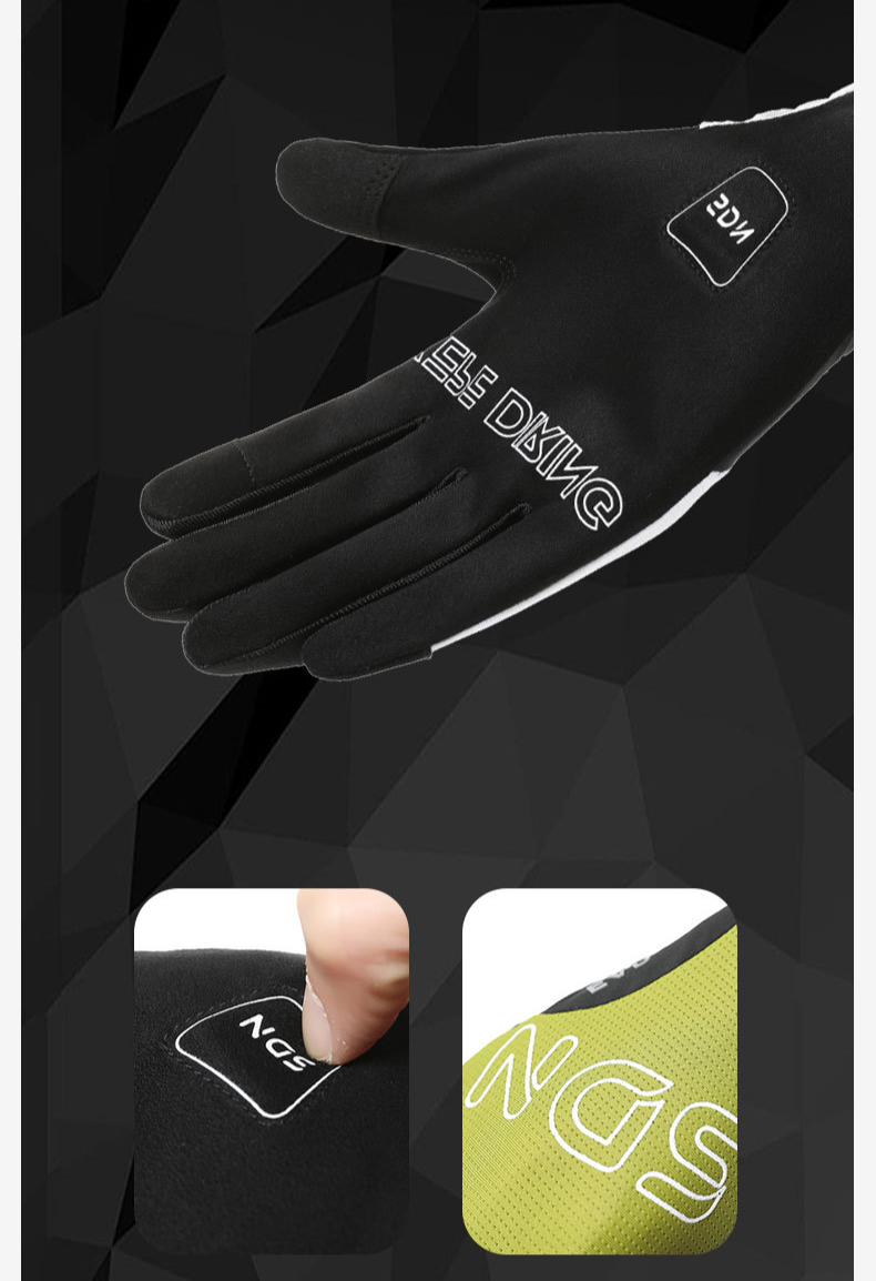 Herren-Fahrradhandschuhe, Eisseide, Sonnenschutz, atmungsaktives Mesh, Fahrrad, elastisch, rutschfest, lange Finger, Fitnesshandschuhe, Touchscreen_voghion.com