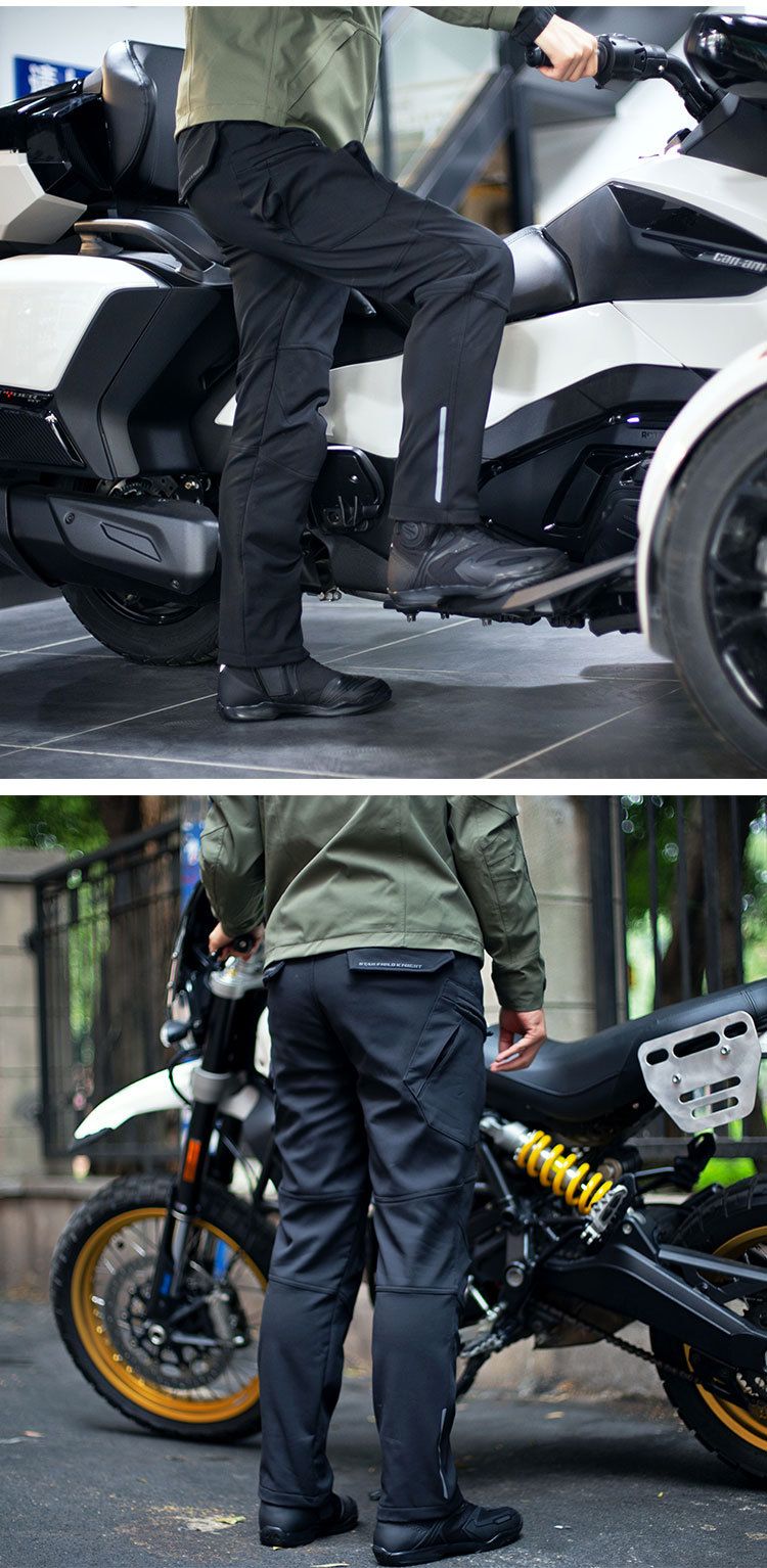 Pantalones reflectantes para motociclistas, para hombre y mujer: impermeables, antideslizantes y térmicos, ideales para desplazamientos urbanos y aventureros._voghion.com