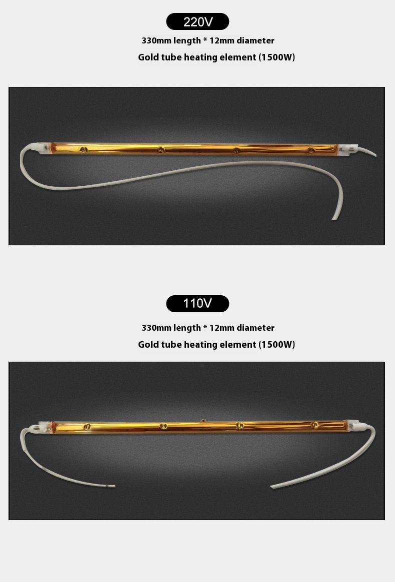 Carbon Fiber Heating Tube, 1800W High-Efficiency Infrared Heater, Fast Heat-Up, Durable & Safe For Industrial And Home Use_voghion.com