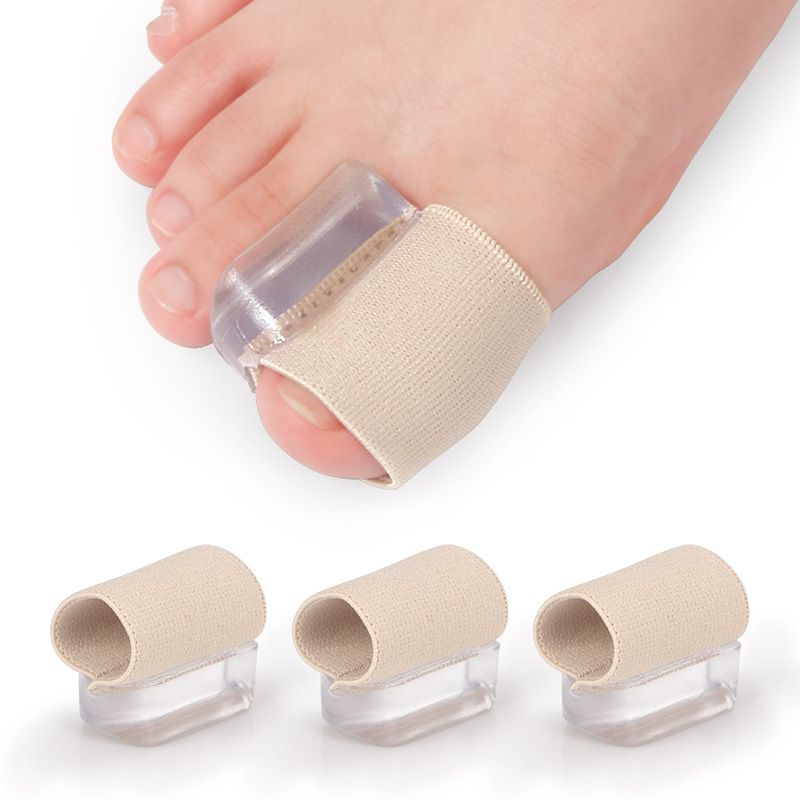 Separatore dita SEBS per alluce valgo e dita sovrapposte - Correttore morbido per alluce valgo, da indossare giorno e notte, color carne (taglia S/L, confezione da 1 pezzo)_voghion.com