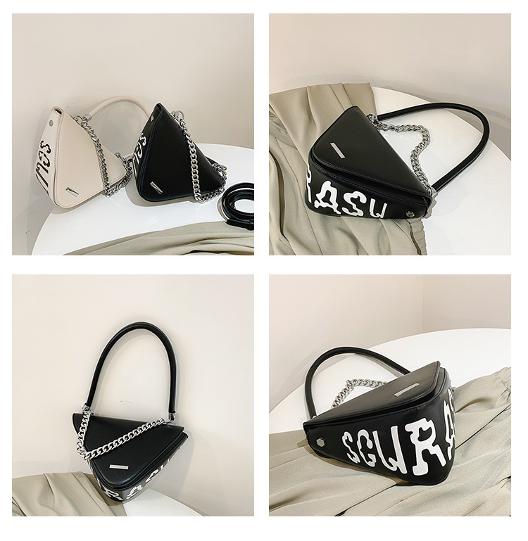 2023 Borsa a tracolla singola da donna nuovissima personalizzata con lettera alla moda Triangolo a forma di strada per ragazza piccante_voghion.com