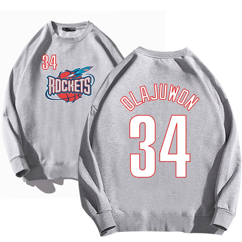 370G Basketball 95 Edition Rocket 34 Hakeem Olajuwon Maglione girocollo Autunno/Inverno_voghion.com