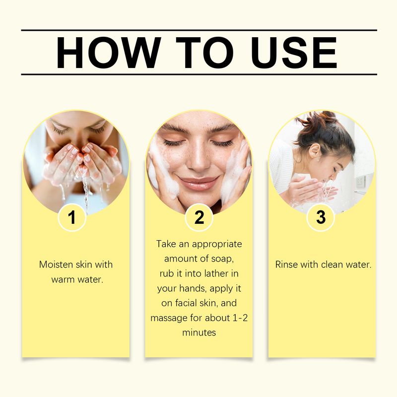 Oceaura Honey Turmeric Soap, Gentle Daily Cleansing Facial Pore Brightening Skin Cleansing Soap_voghion.com