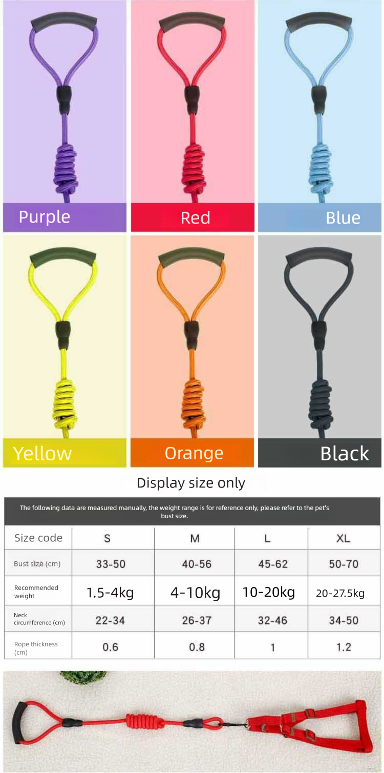 Large Pet Set With Collar Harness For Medium And Small Dogs Walking Leash Dog Chain_voghion.com