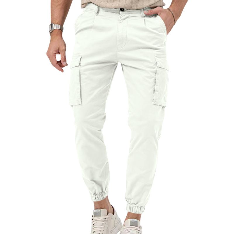 Pantalon de jogging cargo multi-poches pour homme, décontracté et polyvalent, collection printemps-automne 2024_voghion.com