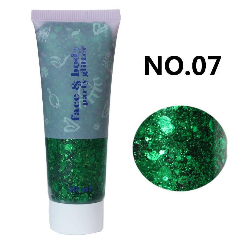 Gel Paste Mermaid Scale Body Glitter Stage Ombretto Brillante Colorato Iridescente Danza_voghion.com