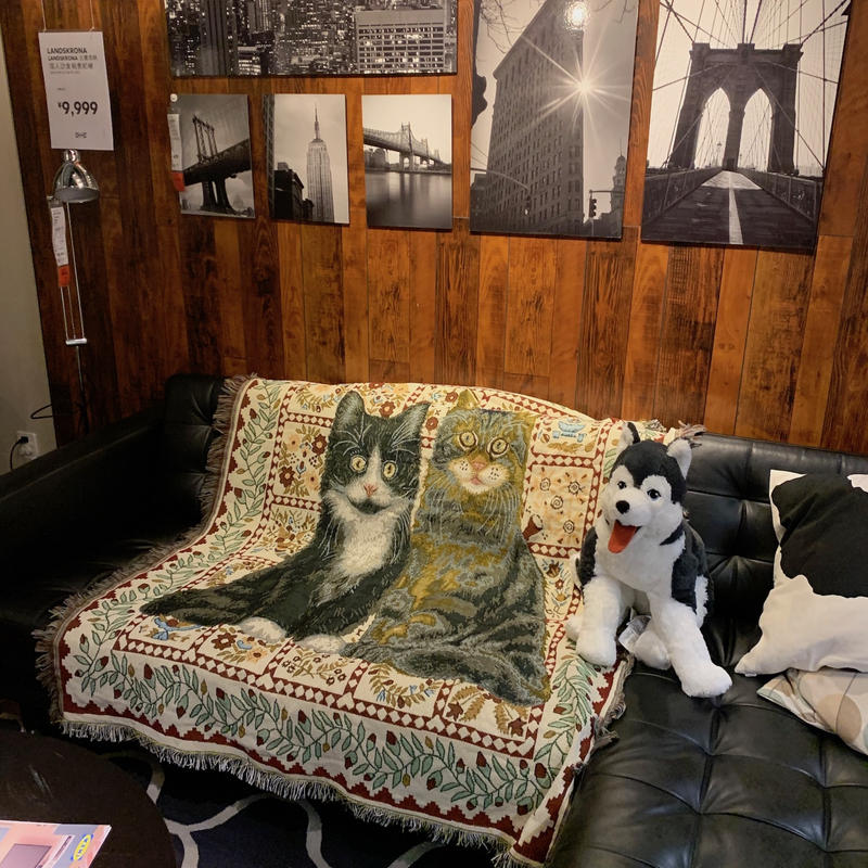 Freizeitdecke, Dekodecke, Haustierdecke, Baumwolldecke, Sofadecke, Strickdecke, Wandteppich_voghion.com