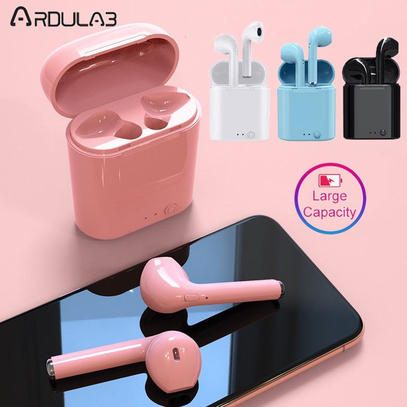 i7 MINI Drahtloser Bluetooth-Kopfhörer 5.0 Stereo-Ohrhörer-Headset Sport-Funkkopfhörer mit Ladebox für alle Smart_voghion.com