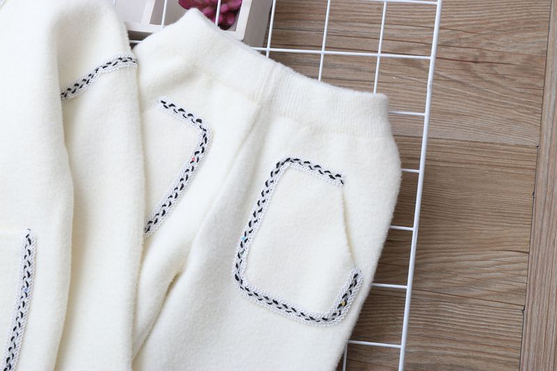 Xiao Xiangfeng Koreanische Samt Mädchen 2025 Neue Pullover Anzug Gestrickte Pullover Anzug Mädchen Zwei Stück Anzug Herbst Und Winter_voghion.com