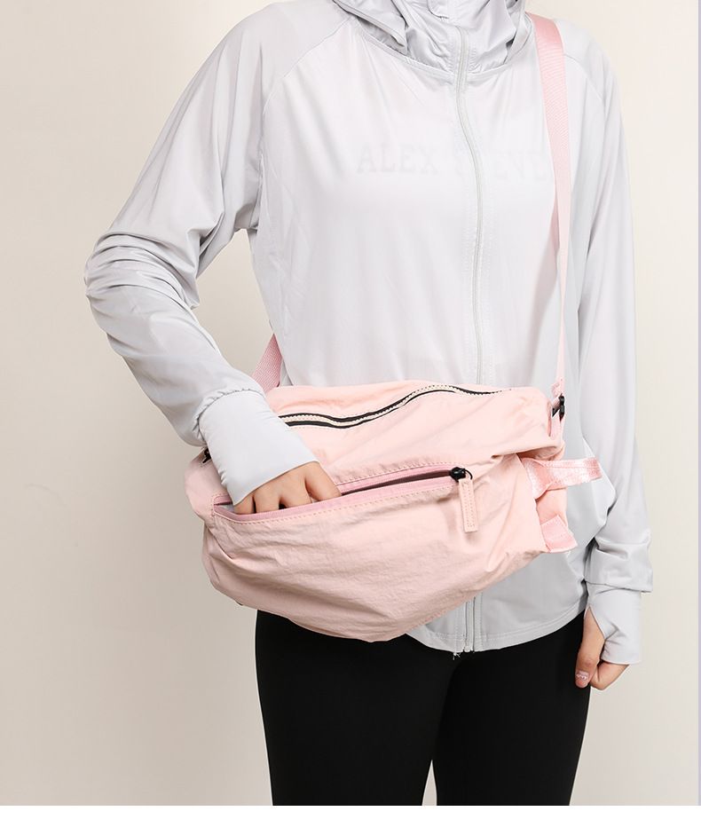2025 Spring New Cross Border Nylon Crossbody Women's Large Capacity Chest Sports Multi Functional Cycling Bag_voghion.com