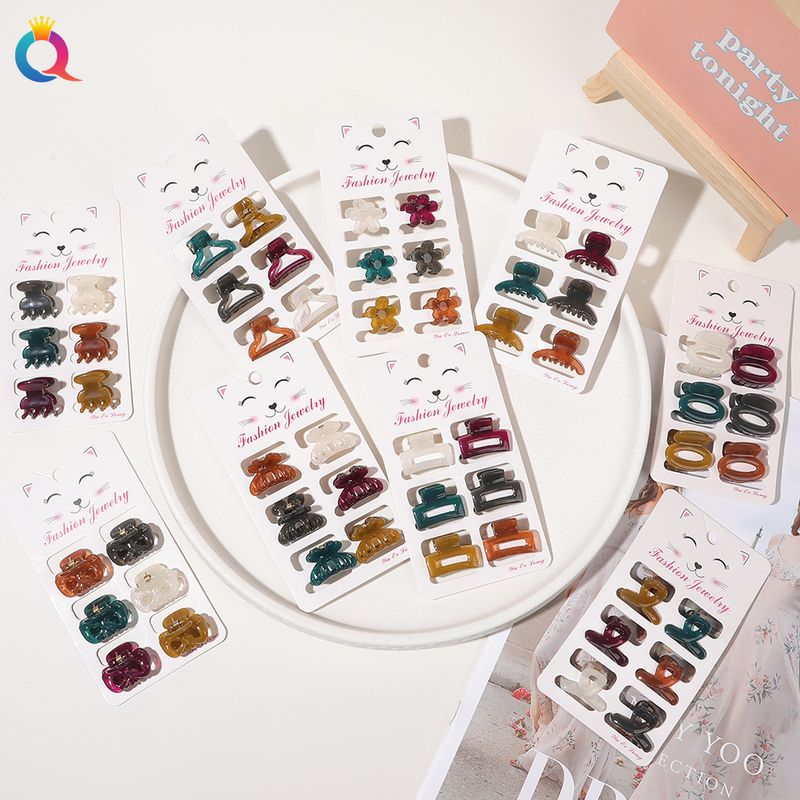 Mini-Haarspangen-Set – 6-teiliges Haarklammer-Set in matten Pastellfarben für Damen (klein, rutschfest, vielseitig für Ponyfrisuren und Hochsteckfrisuren)_voghion.com