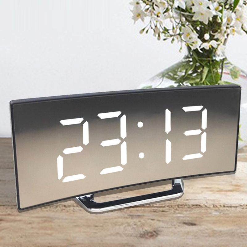 Digital väckarklocka skrivbordsklocka för barn sovrum heminredning temperatur snooze funktion skrivbord bordsklocka LED-klocka elektronisk_voghion.com