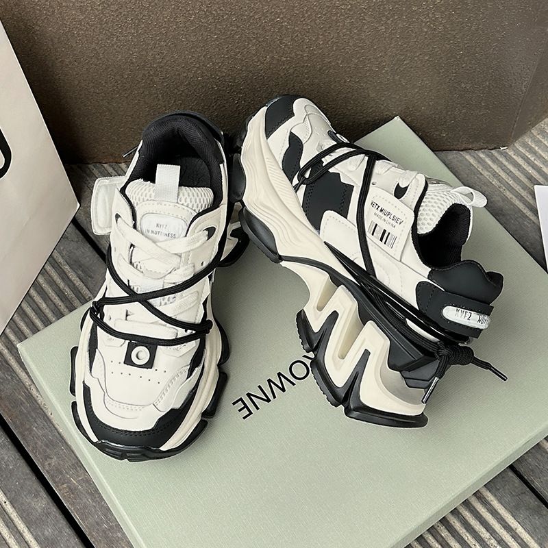 Le piccole stature aumentano in altezza, 2023 Primavera Nuove Niche Donne Single Suole Spesse, Scarpe Da Papà, Sport Casual,_voghion.com