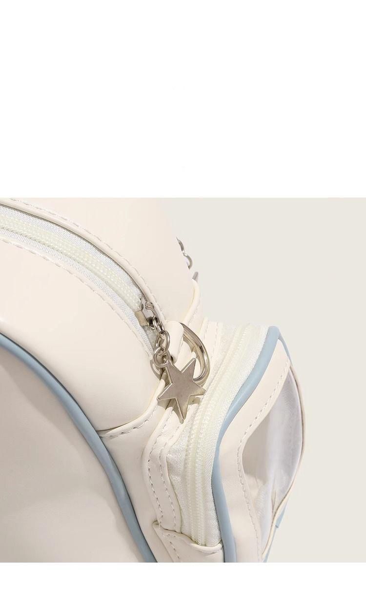 Borsa a tracolla zaino piccola e carina, morbida e trasparente, per bambini, versatile, con cartoni animati, cibo, moda_voghion.com
