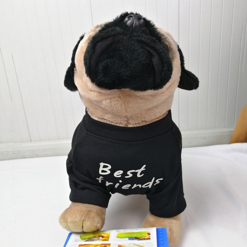 Französisch Mops Shih Tzu Bulldog Haustier Kleidung Rundhals T-Shirt Teddy Bichon Hund Kleidung_voghion.com