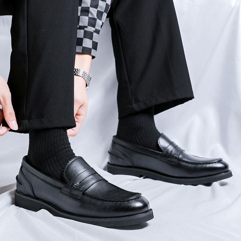 Step On Loafers, Lazy Men's Business Casual Leather Shoes, Autumn British Style High-end Formal Men 66659-R_voghion.com