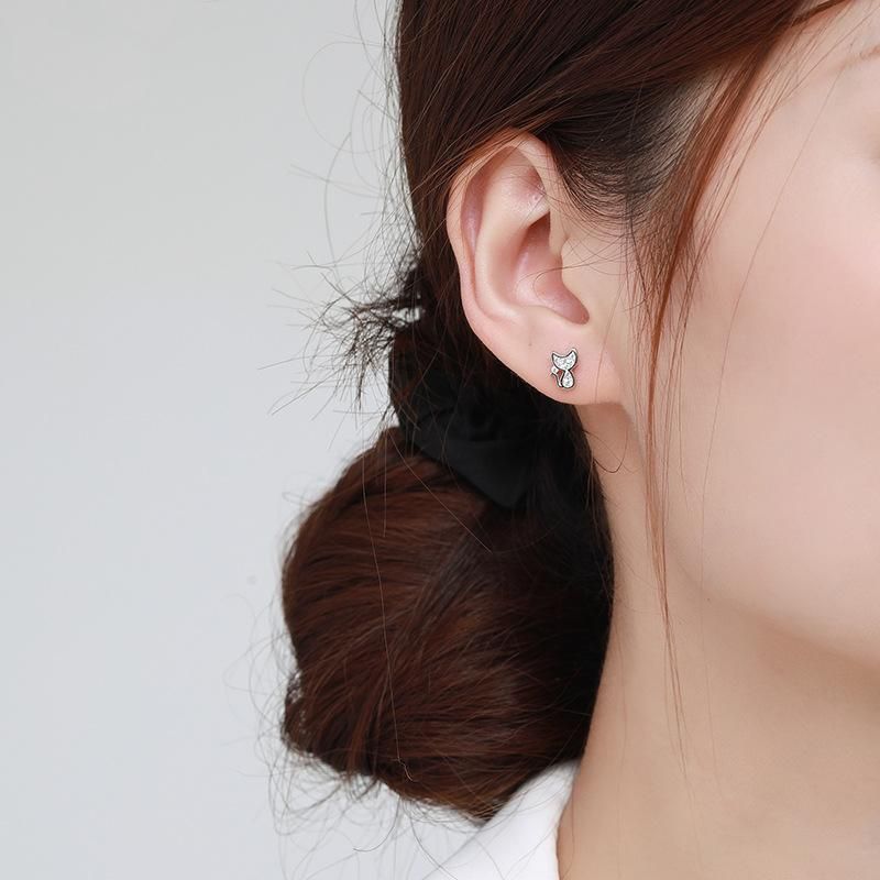 Tancise Silver Zircon Earrings Drop Earrings For Women Wedding Party Gifts_voghion.com