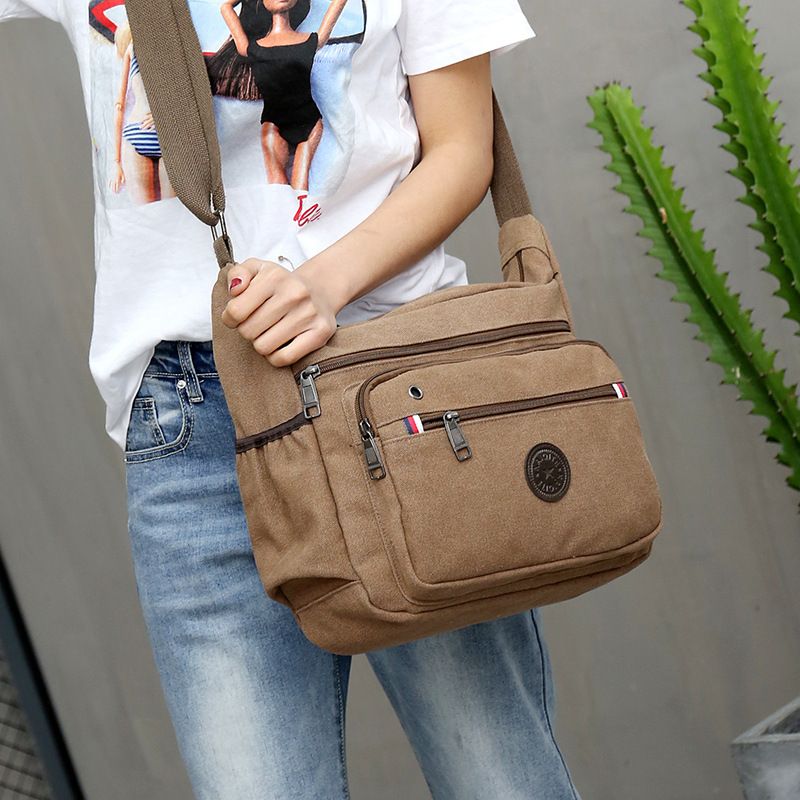 Nuova borsa a tracolla da uomo in tela, multifunzionale, per esterni, stile britannico_voghion.com