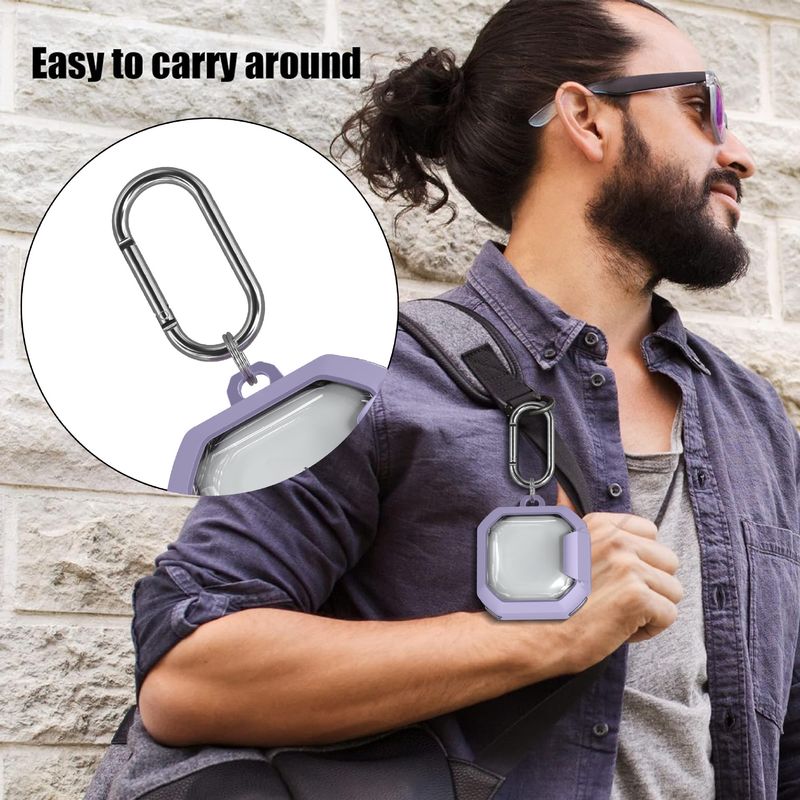 Transparent Protective Case for Samsung Galaxy Buds Live/Buds 2/Buds Pro/Buds 2 Pro/Buds FE Earphone with Bracket_voghion.com