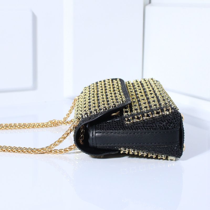 Kuulsuste mood Crossbody õhtusöögikott Teemantidega kaetud käekott Õrn Senior Sense Square naiste käekott_voghion.com