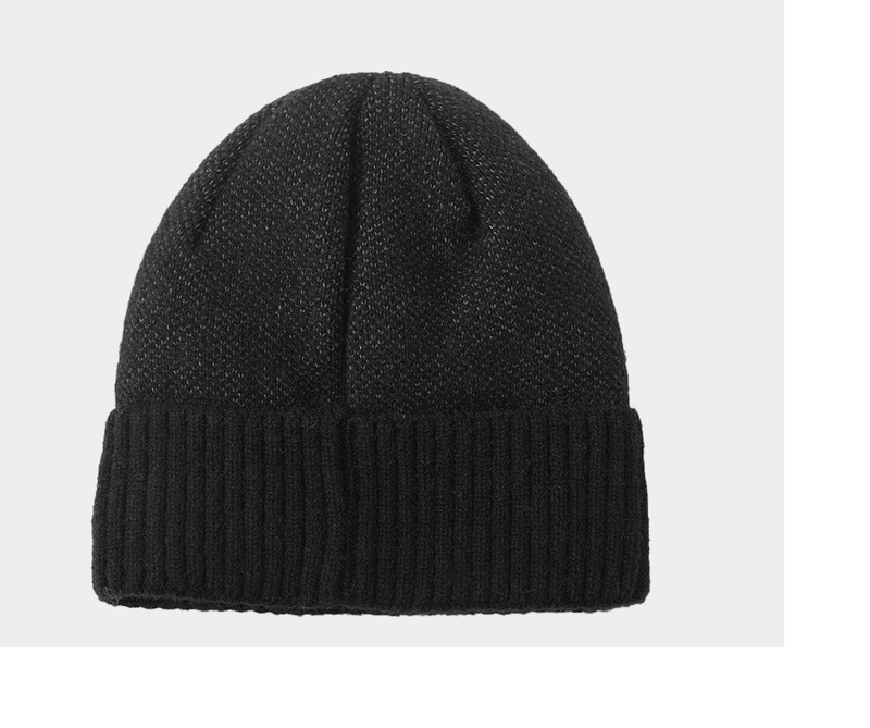 Winter hat plush knit hat autumn and winter wool hat winter hat letter label melon skin hat_voghion.com