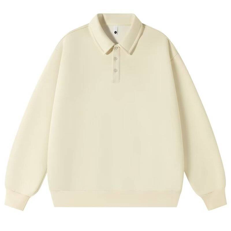 Herrenbekleidung Polo Langarmshirt Herren Herbst Ins Trend Basic Pullover Casual Revers Jacke_voghion.com