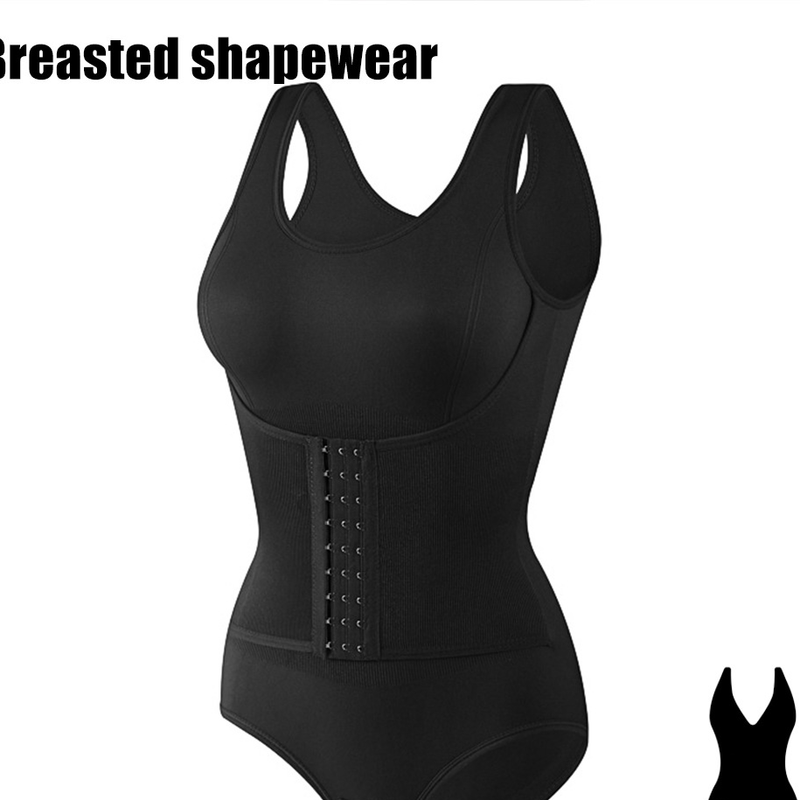 Plus Size Seamless Shapewear Bodysuit With Hook Closure – Tummy Control Butt Lift High-Waisted Slimming Underwear For Women_voghion.com