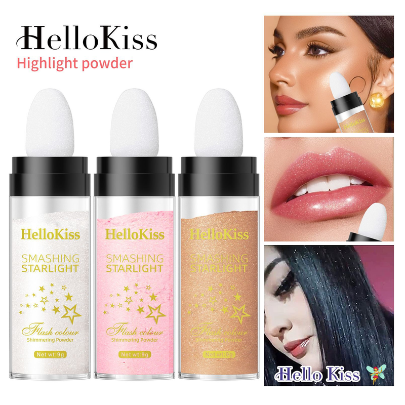 HelloKiss Fairy Highlighting Pat hellt die gesamte Höhe auf, Lichtskulpturpulver, natürliches dreidimensionales Make-up_voghion.com