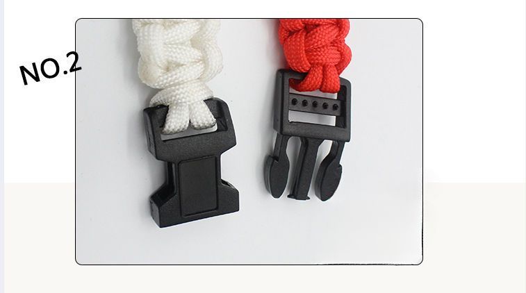 Survival Escape Traveler Gamer Militär-Enthusiast Kunststoffschnalle Seven-Core Outdoor Paracord geflochtenes Armband_voghion.com