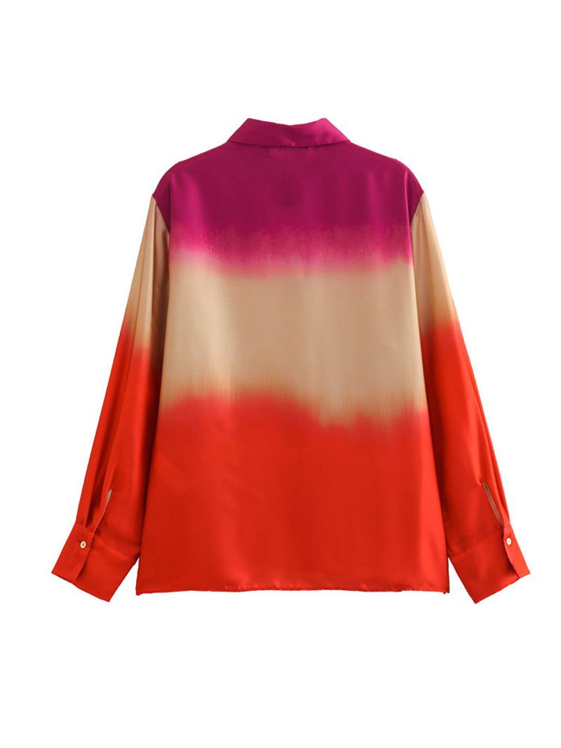 Abito da donna con pantaloni dritti camicia stampata tie-dye_voghion.com