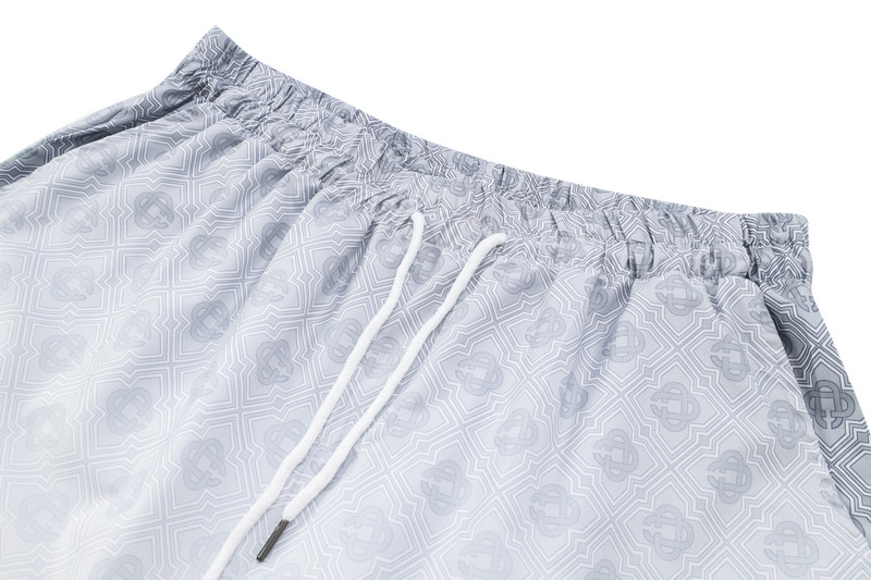 2024 Gaojie Blummenset Gradient Hemd Casual Cardigan Shorts Matching Männer_voghion.com