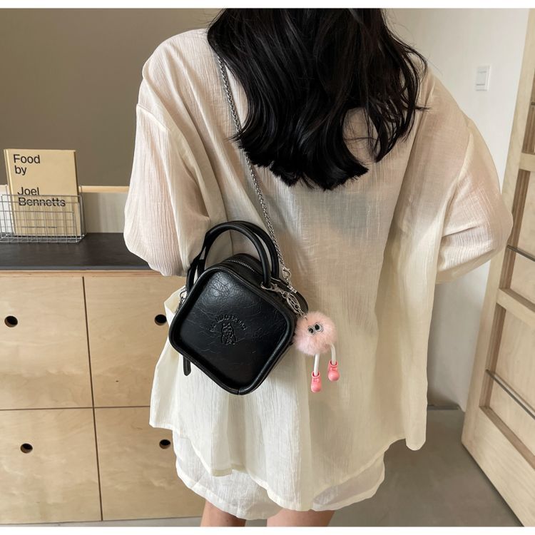 H7 borsa a tracolla con catena versatile e di alta qualità in argento da donna, mini borsa a mano, piccola borsa quadrata_voghion.com