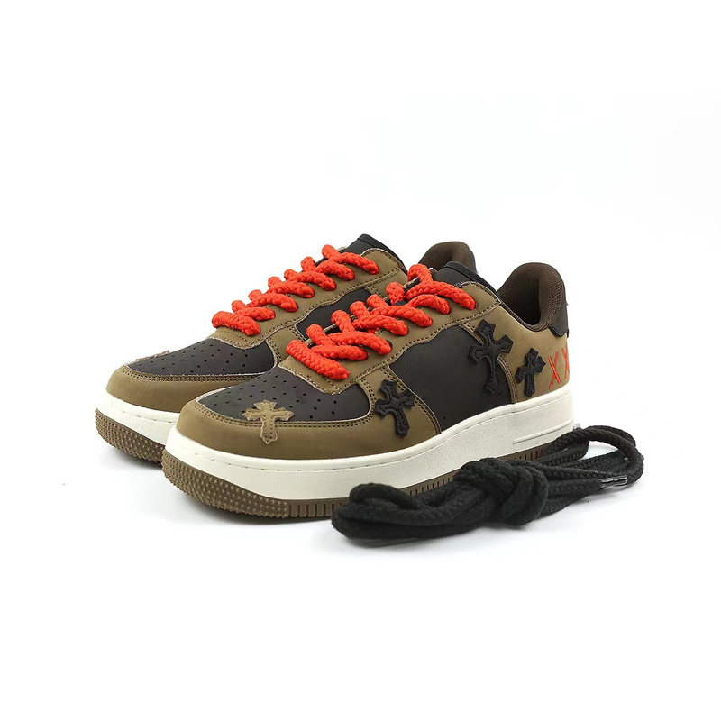 Instagram Trend Niche Breathable Sports Men's Color Blocking Low Top Board Versatile Casual Small White Shoes,_voghion.com