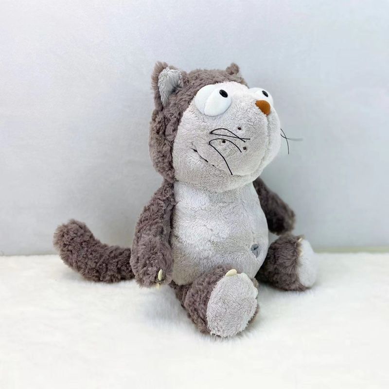 Large Adorable Orange Cat Plush Toy Pillow Cuddly And Soft_voghion.com