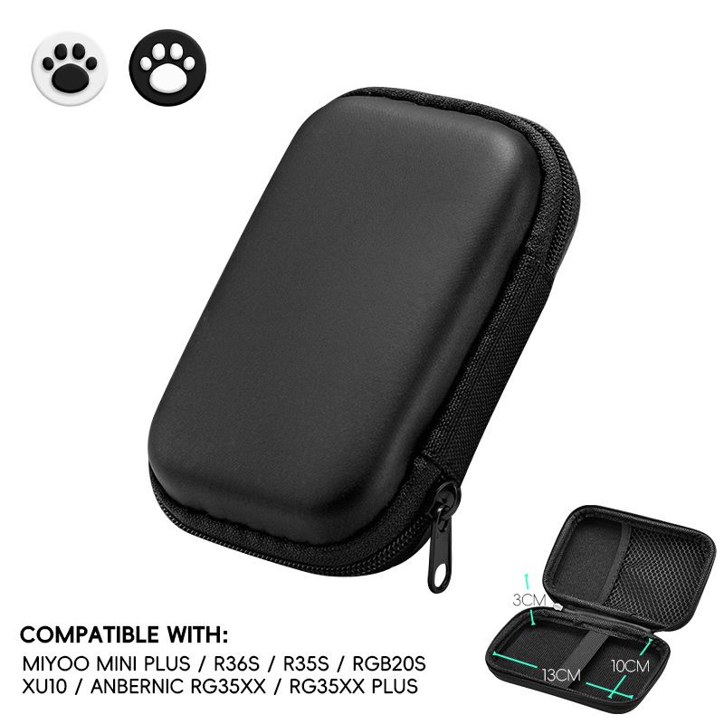 Sac rigide en EVA pour console de jeu portable R35S/R36S, sacoche de protection pour accessoires de console de jeu vidéo, sac de rangement_voghion.com
