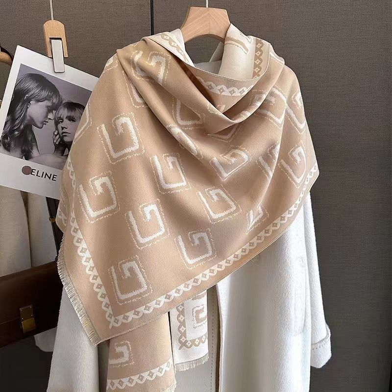 New Fashion Anti Cashmere Scarf for Women Confirmed Warm Temperament Student Couple Style Shawl Wrapped Over Winter_voghion.com