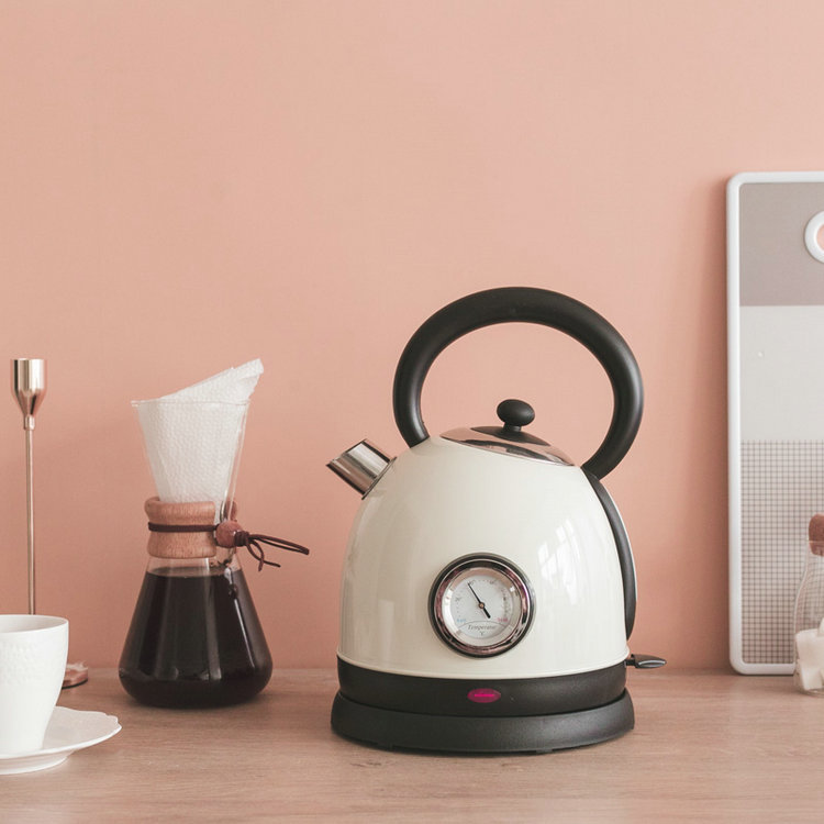 PS3018N2Te 1850W Electric kettle retro instrument thermometer electric kettle 1.8L wide outlet water filter, the spout can be quickly boiling_voghion.com
