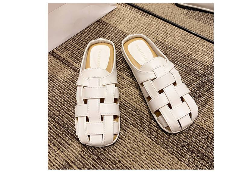 Ciabatte Baotou di senso avanzato da donna indossano un pedale nell'estate 2024 nuovi sandali da tempo libero Joker Mueller con temperamento francese_voghion.com