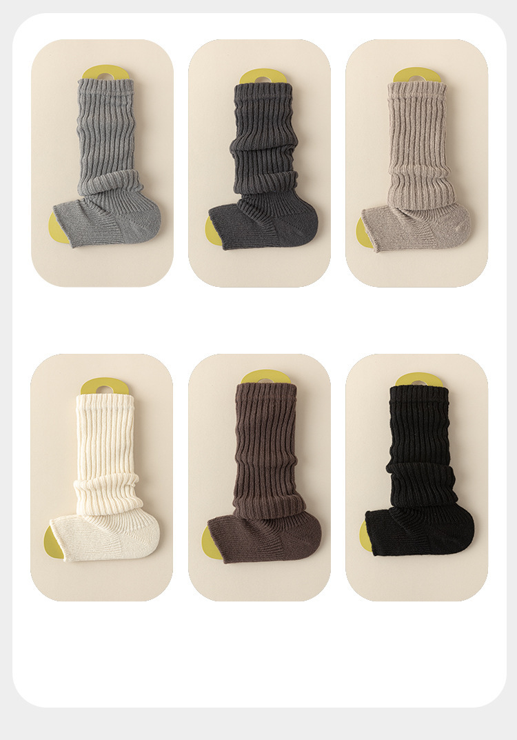 Bas en peluche et poils épais et longs pour femme, couleur unie, chaud_voghion.com