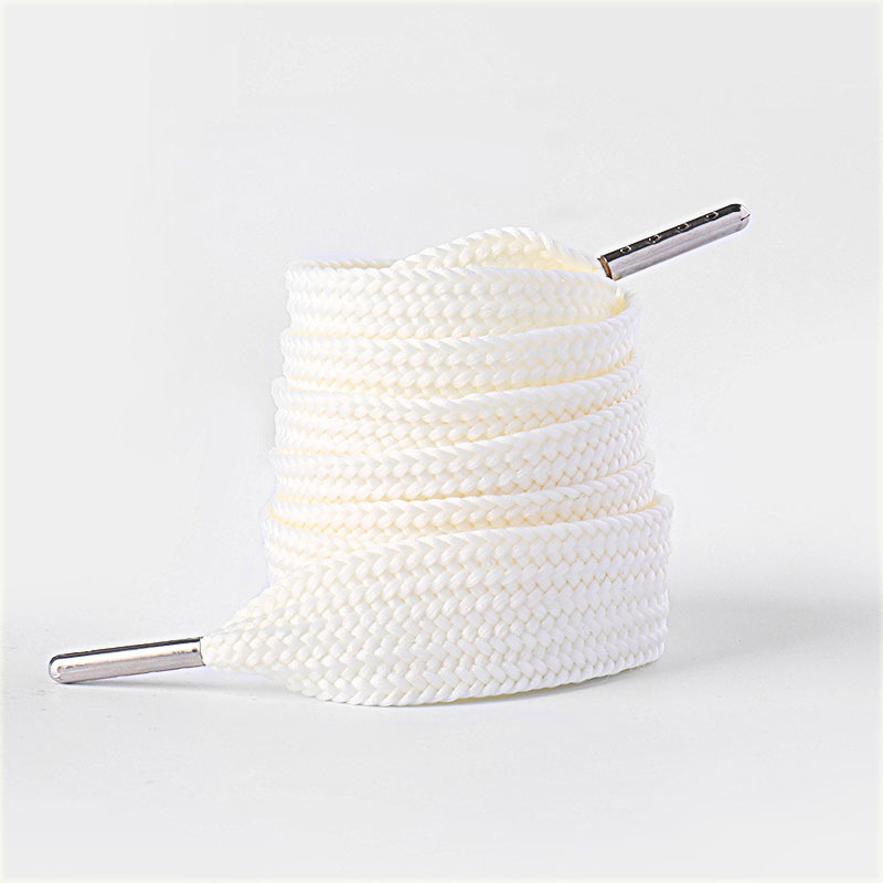 Accessori per scarpe lacci per scarpe smile lacci per scarpe pane ouder bianco beige 2cm lacci per scarpe piatti con testa in metallo corda un paio_voghion.com