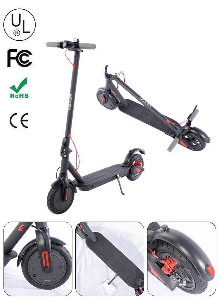 HEZZO HS-04PRO Sähköpyöräskootteri 36v10ah Akku 350W Moottori Taittuva Sähköskootteri Sähköpyörä 30km/h Aikuisille_voghion.com